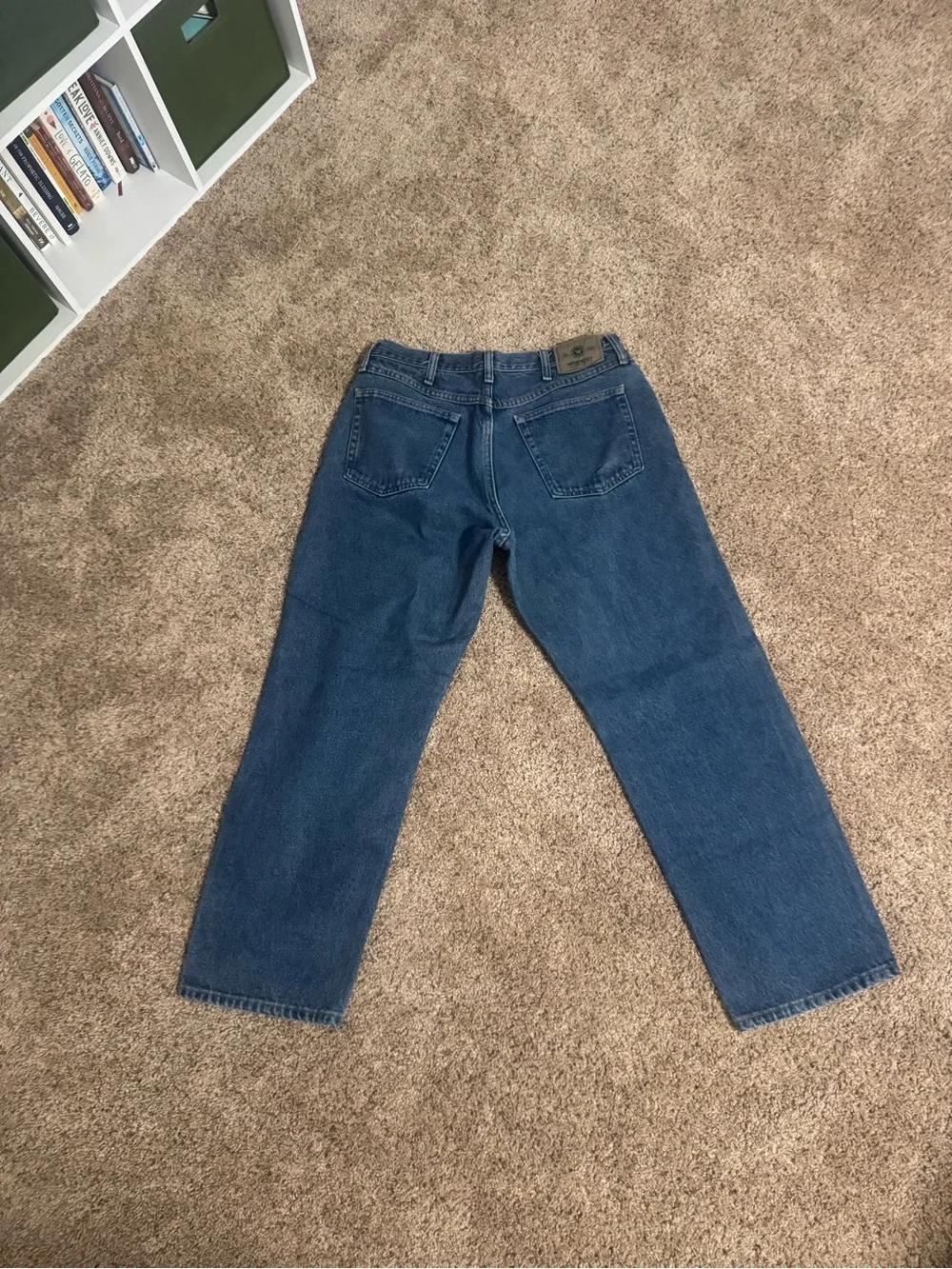 Men's Blue Straight-Leg Jeans